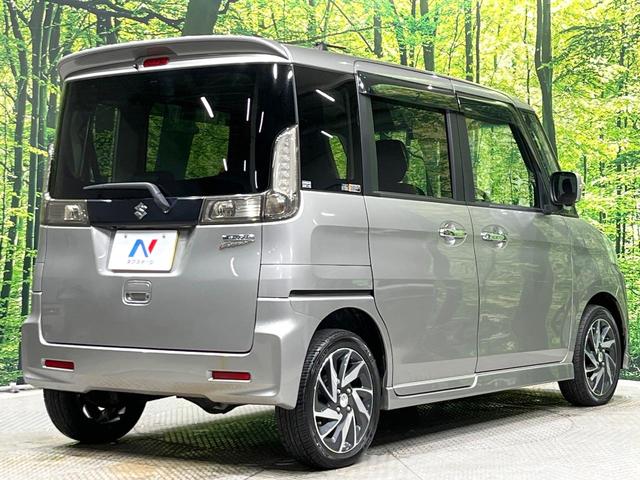 スペーシアカスタム XSターボ 4WD ターボ 両側電動ドア 全周囲カメラ スズキセーフティーサポート ドラレコ スマートキー HIDヘッド 車線逸脱警報 オートライト オートエアコン Bluetooth CD DVD再生 フルセグ(16枚目)