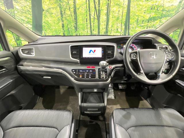 オデッセイ アブソルート・Ｘホンダセンシング　４ＷＤ　両側電動ドア　バックカメラ　ホンダセンシング　レーダークルーズ　禁煙車　ハーフレザーシート　パワーシート　スマートキー　ＬＥＤヘッド　ビルトインＥＴＣ　純正１７インチアルミ　車線逸脱警報（2枚目）