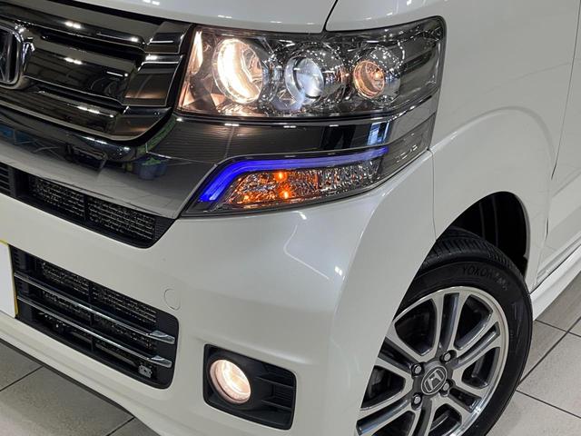 N-BOXカスタム G・Lパッケージ 4WD SDナビ バックカメラ シティブレーキアクティブシステム 禁煙車 前席シートエアコン スマートキー HIDヘッド オートライト オートエアコン Bluetooth フルセグ HIDフォグ(14枚目)