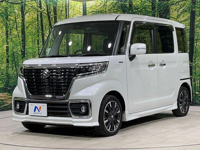 スペーシアカスタム ハイブリッドXS 4WD 両側電動ドア デュアルセンサーブレーキサポート 禁煙車 ドラレコ コーナーセンサー スマートキー LEDヘッド 純正15インチアルミ オートハイビーム 車線逸脱警報 オートライト(24枚目)