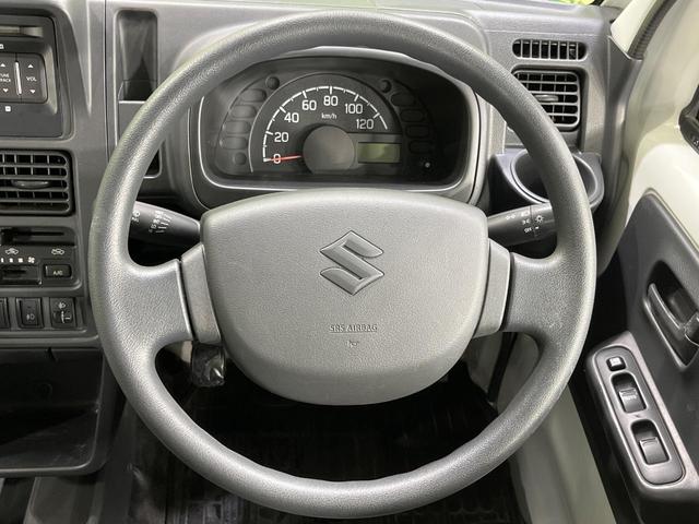 キャリイトラック KX 本州仕入れ 4WD MT車 純正12インチスチールホイール CD再生 フォグライト ヘッドライトレベライザー パワーウィンドウ AUX ブラックインテリア(11枚目)