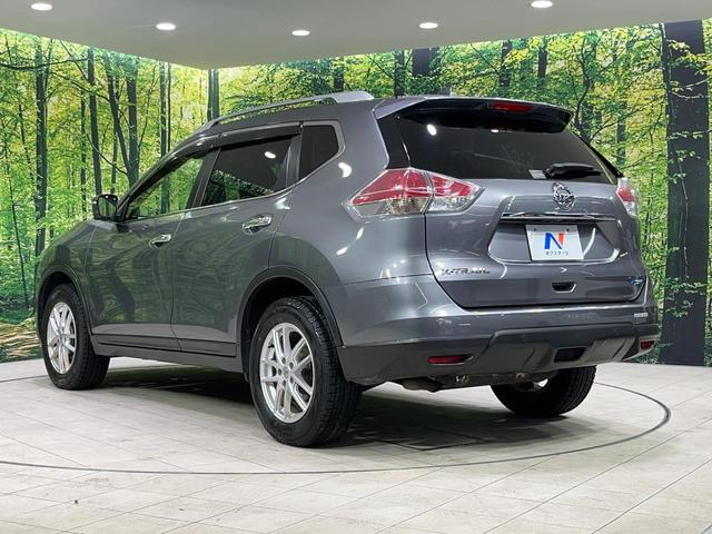 エクストレイル ２０Ｘｔ　エマージェンシーブレーキパッケージ　４ＷＤ　メーカーオプションナビ　全周囲カメラ　エマージェンシーブレーキ　禁煙車　電動リアゲート　レザーシート　ドラレコ　コーナーセンサー　ＬＥＤヘッド　ビルトインＥＴＣ　クルコン　純正１７インチＡＷ（27枚目）