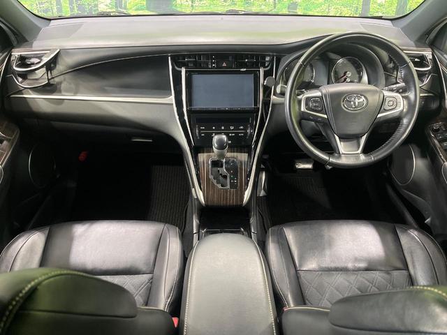 ハリアー エレガンス　４ＷＤ　９インチＳＤナビ　バックカメラ　寒冷地仕様　禁煙車　パワーシート　スマートキー　ＬＥＤヘッド　ビルトインＥＴＣ　純正１７インチアルミ　デュアルエアコン　Ｂｌｕｅｔｏｏｔｈ　ＣＤ　ＤＶＤ再生（2枚目）