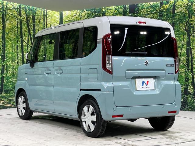 スペーシア ハイブリッドＸ　４ＷＤ　２トーンルーフ　両側電動ドア　ＳＤナビ　バックカメラ　セーフティサポート　禁煙車　ドラレコ　コーナーセンサー　スマートキー　ＬＥＤヘッド　ＥＴＣ　オートハイビーム　車線逸脱警報　オートライト（27枚目）
