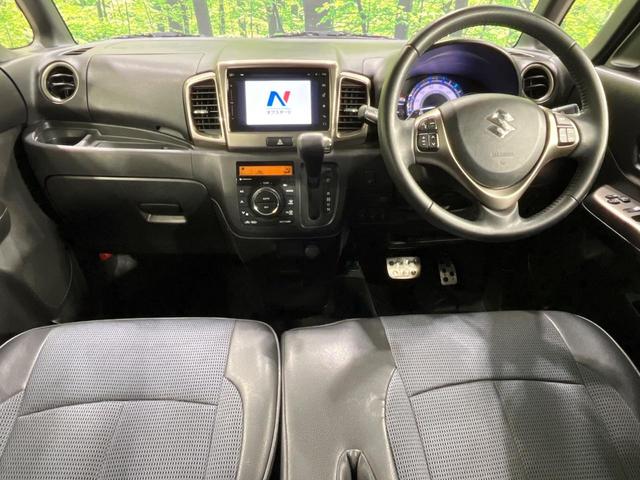 スペーシアカスタムZ ターボ 4WD ターボ 両側電動ドア メモリーナビ 全周囲カメラ デュアルカメラブレーキサポート 禁煙車 シートヒーター スマートキー HIDヘッド ビルトインETC クルコン 車線逸脱警報 誤発進抑制機能(2枚目)