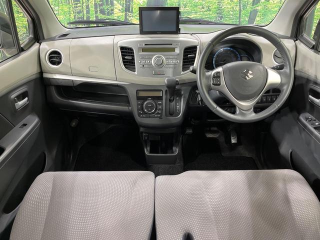 ワゴンＲ ＦＺ　４ＷＤ　バックカメラ　レーダーブレーキサポート　ポータブルナビ　禁煙車　スマートキー　ＬＥＤヘッド　ＥＴＣ　純正１４インチアルミ　オートエアコン　ＣＤ　地デジ　プライバシーガラス　シートリフター（2枚目）