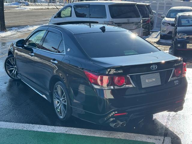 クラウンハイブリッド アスリートＧ　Ｆｏｕｒ　★４ＷＤ★サンルーフ★革シート★モデリスタエアロ★モデリスタマフラー★特別仕様ウッドハンドル★トヨタセーフティセンス★スマートキー★ナビ★ＴＶ★エアバック★盗難防止システム★本州仕入れ（7枚目）