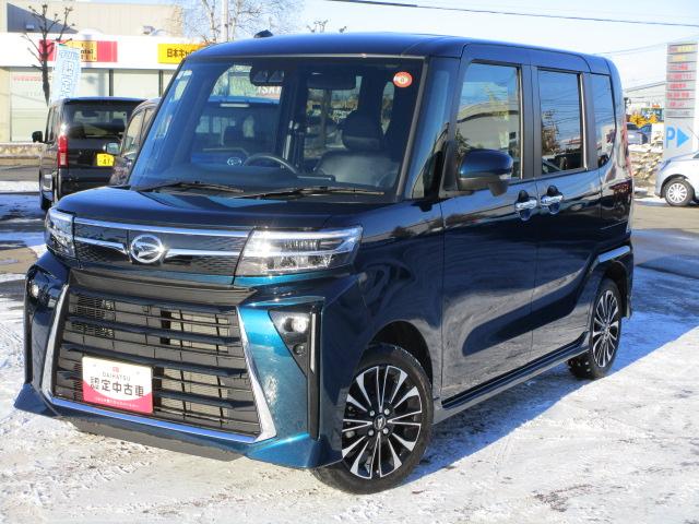 タント カスタムＲＳ　４ＷＤ　ターボ　両側パワースライドドア　ＬＥＤヘッドライト　オートライト　オートエアコン　オーディオレス　シートヒーター　前後コーナーセンサー　後席テーブル　アイドリングストップ（3枚目）