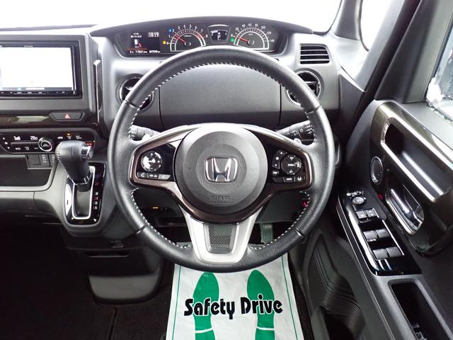 Ｎ－ＢＯＸカスタム Ｇ・Ｌターボホンダセンシング　４ＷＤ　社外ナビ　バックカメラ　フルセグ　ＥＴＣ　ハーフレザーシート　アダプティブクルーズコントロール　両側パワースライドドア　純正エンジンスターター　ＬＥＤヘッドライト　前後ドライブレコーダー（14枚目）
