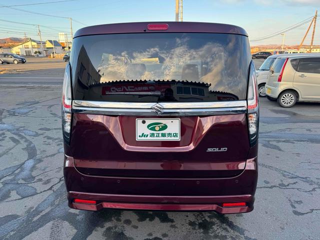ソリオ Ｇ　４ＷＤ　ナビ　ＴＶ　両側スライド・片側電動　クリアランスソナー　レーンアシスト　衝突被害軽減システム　オートライト　スマートキー　ウォークスルー　ＣＶＴ　盗難防止システム　衝突安全ボディ　ＡＢＳ（6枚目）