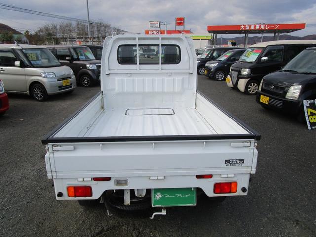 キャリイトラック KCエアコン・パワステ 切り替え4WD ABS Wエアバック サイドバイザー アオリガード(9枚目)