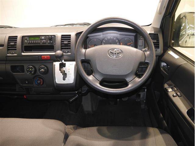 ハイエースバン ロングＤＸ　エアバック　フルタイム４ＷＤ　ベンチシート　Ｗエアコン　寒冷地　ＡＵＸ　ＥＴＣ付き　パワーウインドウ　キーレス　盗難防止装置　ＡＢＳ　パワーステアリング　３列シート　マニュアルエアコン（5枚目）