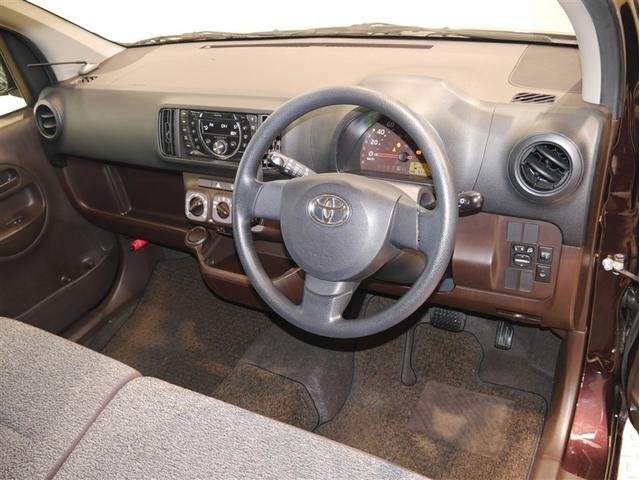 パッソ Ｘ　クツロギ　運転席助手席エアバック　ミュージックプレイヤー接続可　エアコン　キーフリーシステム　盗難防止システム　スマートキー　ＡＢＳ　パワーステアリング　エアバック　ベンチシート　４ＷＤ　パワーウィンドウ（4枚目）