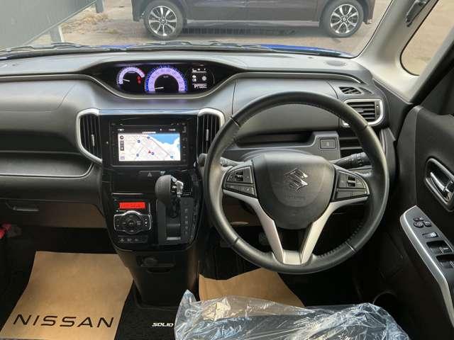 ソリオバンディット １．２　バンディット　ハイブリッド　ＭＶ　４ＷＤ　ナビ　全方位モニター　盗難防止　アイスト　パノラマモニター　Ｂモニ　サイドエアバッグ　アルミ　両側スライド片側電動ドア　ナビＴＶ　メモリーナビ　ＬＥＤライト　パワーウィンドウ　Ｗエアバック　ＡＣ　４ＷＤ　キーフリーシステム（14枚目）