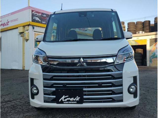 eKスペースカスタム カスタムT セーフティプラスエディション 4WD・車検整備付・CVT・BT付OPナビTV・全方位カメラ・キーフリー・ステアSW・ターボ・LEDライト・エアロ・両側PSD・純正AW新冬タイヤ・I-STOP・EMブレーキ・シートヒーター・クルコン(2枚目)
