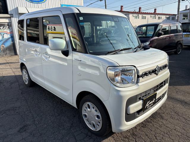 スペーシア ハイブリッドＧ　４ＷＤ・フル装備・ＣＶＴ・Ｉ－ＳＴＯＰ・ＣＤオーディオ・Ｄ側シートヒーター・１４ＡＷ付夏タイヤ・１４ＳＷ付冬タイヤ・パーキングセンサー・デュアルセンサーブレーキサポート・車線逸脱警報システム（6枚目）