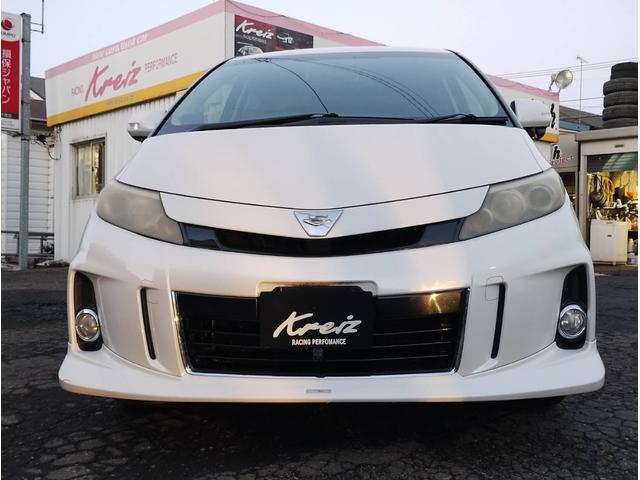 エスティマ アエラス　４ＷＤ・車検整備付・ＣＶＴ・ＢＴ付ナビＴＶ・全方位カメラ・ＡＢＳ・ＥＴＣ・クルコン・純正フルエアロ・ＴＲＤリップ・純正ＨＩＤ・両側ＰＳＤ・ＣＶＴ・Ｒヒーター・純正１８ＡＷ付・Ｅスタ・８人乗（2枚目）