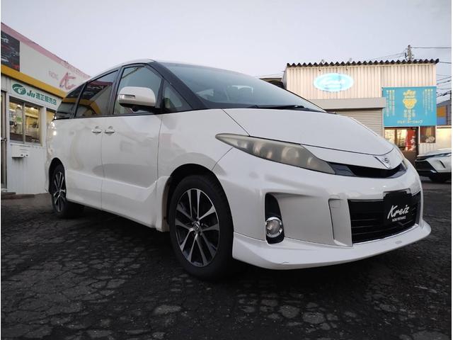 エスティマ アエラス　４ＷＤ・車検整備付・ＣＶＴ・ＢＴ付ナビＴＶ・全方位カメラ・ＡＢＳ・ＥＴＣ・クルコン・純正フルエアロ・ＴＲＤリップ・純正ＨＩＤ・両側ＰＳＤ・ＣＶＴ・Ｒヒーター・純正１８ＡＷ付・Ｅスタ・８人乗（6枚目）