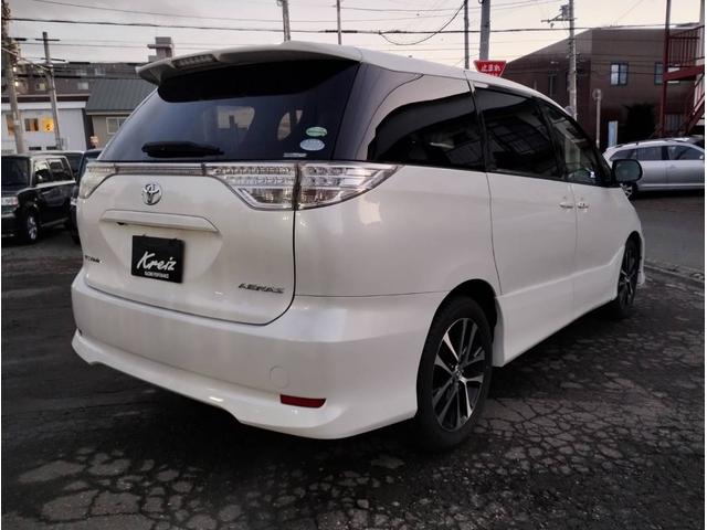 エスティマ アエラス　４ＷＤ・車検整備付・ＣＶＴ・ＢＴ付ナビＴＶ・全方位カメラ・ＡＢＳ・ＥＴＣ・クルコン・純正フルエアロ・ＴＲＤリップ・純正ＨＩＤ・両側ＰＳＤ・ＣＶＴ・Ｒヒーター・純正１８ＡＷ付・Ｅスタ・８人乗（7枚目）