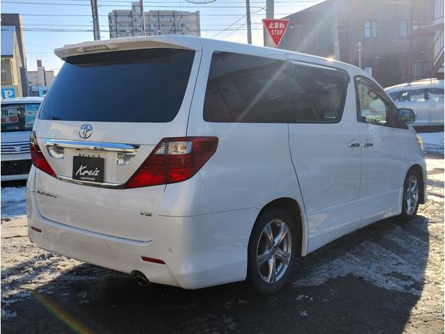 アルファード 240S 4WD・社外HDDナビTV・Bモニター・9インチ後席モニター・CVT・ABS・ETC・Eスタ・純正フルエアロ・純正HID・左側PSD・RヒーターA/C・クリアランスソナー・ダウンサス・7人乗り(7枚目)
