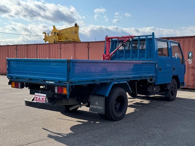 キャンター Ｗキャブロング　２ＷＤ　ＡＭラジオ　ＰＳ　Ｆパワーウィンド　リアヒーター　簡易クレーン２５０ｋｇ吊り（2枚目）