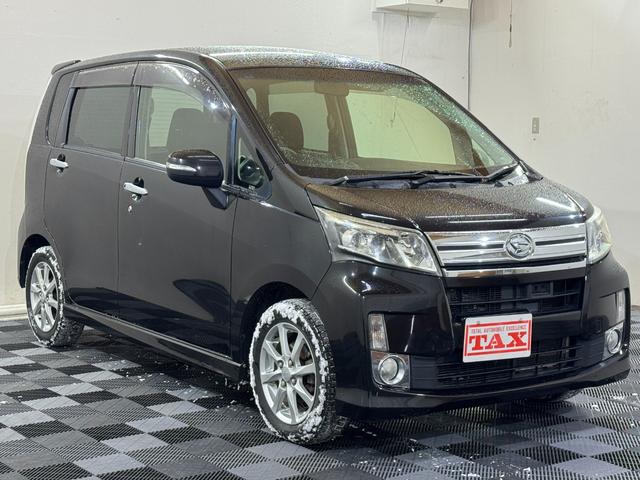 ムーヴ カスタム　Ｘ　ＳＡ　４ＷＤ　社外ナビ　純正エンジンスターター　レーダーブレーキ　ＥＴＣ　プッシュスタート　横滑り防止（14枚目）