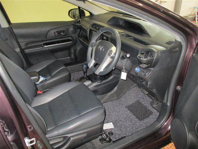 アクア Gブラックレザー フルセグ メモリーナビ DVD再生 バックカメラ ETC ワンオーナー(6枚目)