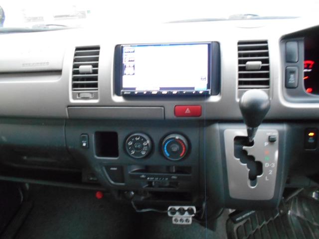 レジアスエースバン ロングスーパーＧＬ　４ＷＤ　社外ナビ　ＴＶ　Ｂｌｕｅｔｏｏｔｈ　ドラレコ　エンジンスターター　両側スライドドア　キーレスエントリー　ＡＴ　１００Ｖ電源　エアコン　パワーウィンドウ（3枚目）