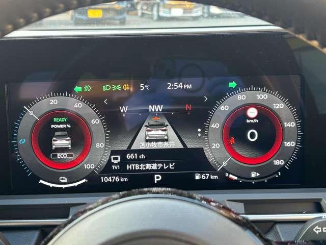 オーラ １．２　Ｇ　ＦＯＵＲ　レザーエディション　４ＷＤ　※社有車ＵＰ※　メ－カ－オプションナビ（9枚目）