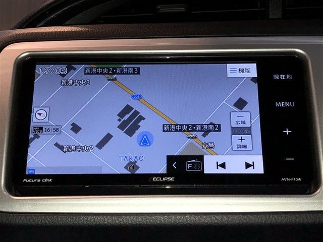 ヴィッツ Ｆ　アルミ　ＰＷ　ＥＳＣ　ＰＳ　キーレスエントリー　切替式４ＷＤ　ＤＶＤ　フルセグテレビ　ＡＢＳ　エアコン　寒冷地　Ｗエアバッグ　メモリーナビゲーション　ナビＴＶ　ミュージックプレイヤー接続可　エアバッグ（4枚目）