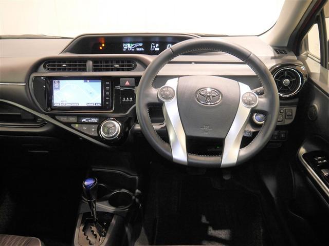 アクア Ｇ　誤発進抑制機能　バックモニタ　セキュリティー　ドライブレコーダ　デュアルエアバック　ナビＴＶ　Ｉ－ＳＴＯＰ　パワーウィンドウ　地デジ　ＥＳＣ　ＡＴエアコン　ＡＢＳ　パワーステアリング　オートクルーズ（5枚目）