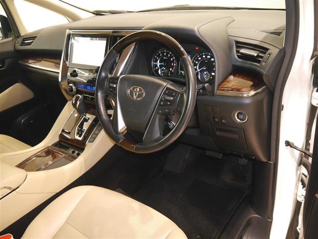 アルファード 2.5G バックモニター エアバッグ 横滑り防止機能 ABS ワンオーナー オートクルーズコントロール 電動シート 地デジ アイドリングストップ LEDライト ETC スマートキー 3列シート DVD ナビTV(4枚目)