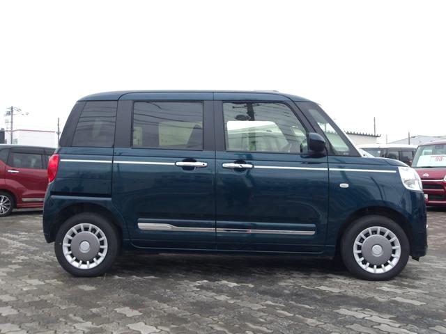 ムーヴキャンバス セオリーGターボ 4WD スマートアシスト 両側パワースライドドア LEDヘッドライト オートライト オーディオレス クルーズコントロール 運転席助手席シートヒーター キーフリーシステム アイドリングストップ(4枚目)