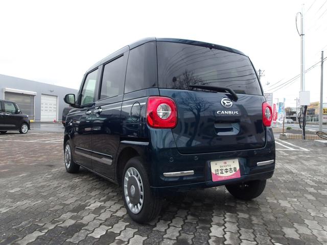 ムーヴキャンバス セオリーGターボ 4WD スマートアシスト 両側パワースライドドア LEDヘッドライト オートライト オーディオレス クルーズコントロール 運転席助手席シートヒーター キーフリーシステム アイドリングストップ(7枚目)