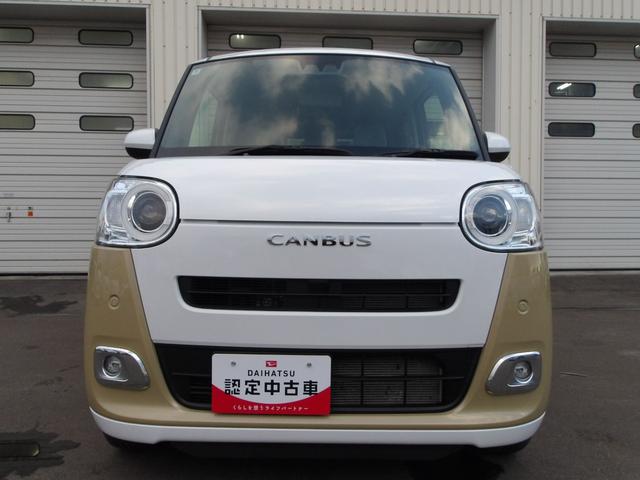 ムーヴキャンバス ストライプスＧ　４ＷＤ　スマートアシスト　両側パワースライドドア　ＬＥＤヘッドライト　オートライト　ＣＤチューナー　運転席助手席シートヒーター　オートエアコン　電動パーキングブレーキ　前後コーナーセンサー（2枚目）