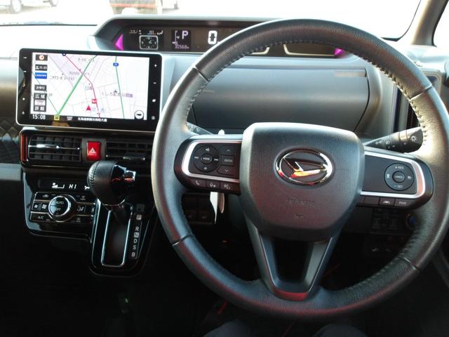 タント カスタムＲＳ　４ＷＤ　ターボ　両側パワースライドドア　ＬＥＤヘッドライト　オートライト　オートエアコン　ダイハツ純正ナビ　リモコンエンジンスターター　キーフリーシステム　アイドリングストップ　アルミホイール（21枚目）