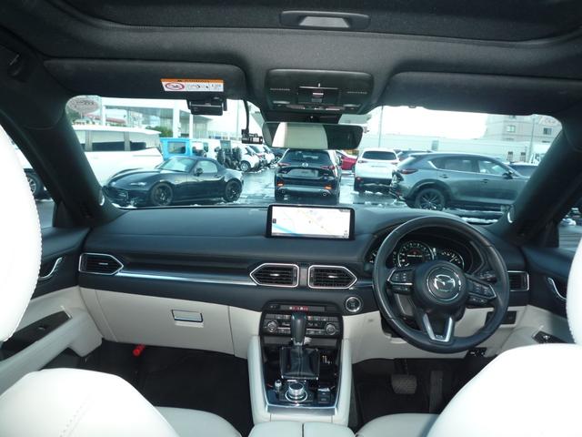 ＣＸ－８ ＸＤ　エクスクルーシブモード　４ＷＤ　ドライブレコーダー　全周囲カメラ　クリアランスソナー　オートクルーズコントロール　レーンアシスト　パワーシート　衝突被害軽減システム　サンルーフ　ナビ　ＴＶ　ＬＥＤヘッドランプ（2枚目）