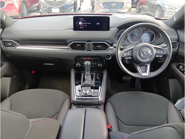 ＣＸ－８ ＸＤ　ブラックトーンエディション　４ＷＤ　ドライブレコーダー　全周囲カメラ　クリアランスソナー　オートクルーズコントロール　レーンアシスト　衝突被害軽減システム　ナビ　ＴＶ　オートライト　ＬＥＤヘッドランプ　電動リアゲート（2枚目）