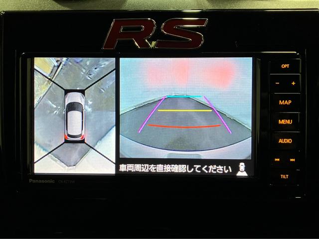 スイフト ハイブリッドＲＳ　４ＷＤ　ＥＴＣ　全方位カメラ　純正ナビ　クルーズコントロール　パドルシフト　ヒーテッドドアミラー　左右フロントシートヒーター　衝突軽減ブレーキ　ブルーエンブレム　横滑り防止機能　純正ホイール（4枚目）