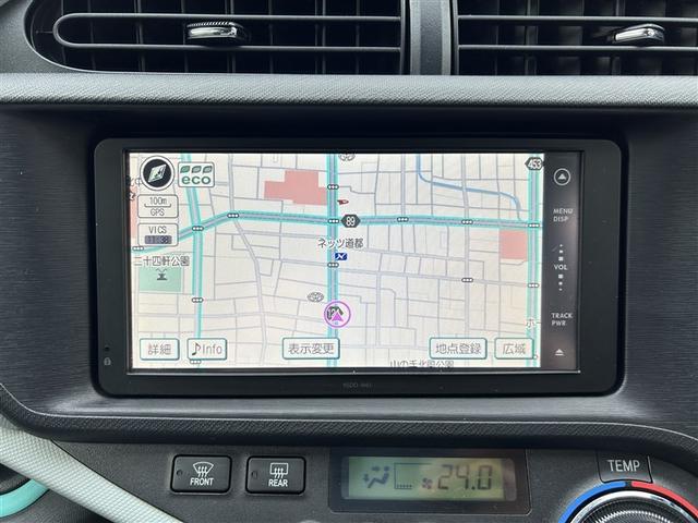 アクア S ワンセグ メモリーナビ DVD再生 バックカメラ ETC 記録簿(21枚目)