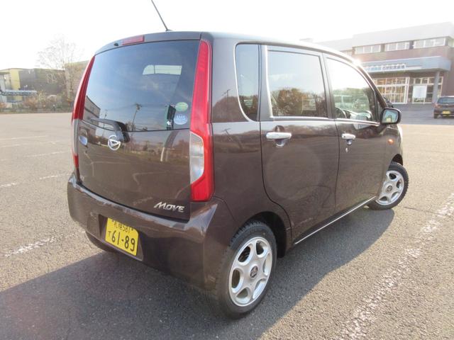 ムーヴ Xターボ SA インタークーラーターボ 4WDオートマ レイダーサポート TRC エコアイドル プッシュスタート チルトハンドル ABS スマートキー ETC Fブレーキローター ブレーキパッド交換済 夏冬タイヤ付(6枚目)