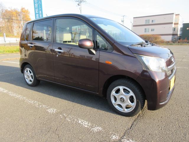 ムーヴ Xターボ SA インタークーラーターボ 4WDオートマ レイダーサポート TRC エコアイドル プッシュスタート チルトハンドル ABS スマートキー ETC Fブレーキローター ブレーキパッド交換済 夏冬タイヤ付(8枚目)