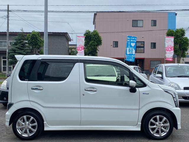 ワゴンＲスティングレー ハイブリッドＸ　４ＷＤ　セーフティサポート　プッシュスタート　スマートキー　メーカー純正ナビ　ＴＶ　全方位モニター　純正アルミ　ＬＥＤヘッドライト　シートヒーター（6枚目）