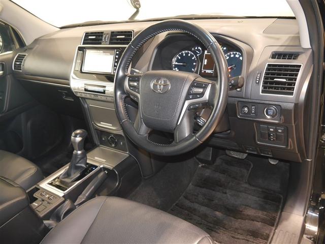 ランドクルーザープラド TX Lパッケージ リアカメラ スマートキ 盗難防止 キーレスエントリー ETC装備 3列席 DVD再生可 寒冷地 エアコン LEDランプ レザー アルミホイール パートタイム4WD 横滑り防止システム フルTV ABS(4枚目)