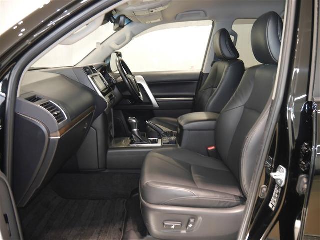 ランドクルーザープラド TX Lパッケージ リアカメラ スマートキ 盗難防止 キーレスエントリー ETC装備 3列席 DVD再生可 寒冷地 エアコン LEDランプ レザー アルミホイール パートタイム4WD 横滑り防止システム フルTV ABS(13枚目)