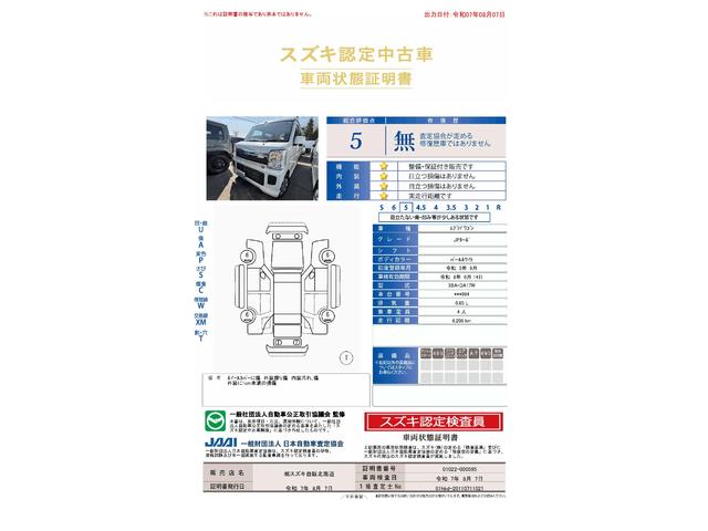 車両状態評価書