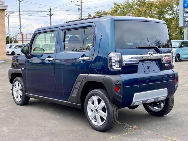 タフト Ｇ　クロムベンチャー　届出済み未使用車　スマートアシスト　スマートキー　ガラスルーフ　ＬＥＤヘッドライト　ＬＥＤフォグランプ　アイドリングストップ　シートヒーター　オーディオレス　クルーズコントロール　フルタイム４ＷＤ（7枚目）