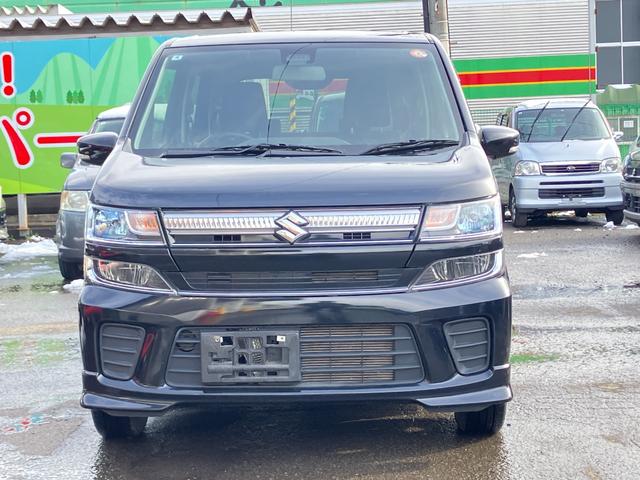 ワゴンＲ ハイブリッドＦＺ　衝突被害軽減ブレーキ　スマートキー　プッシュスタート　ＬＥＤヘッドライト　電動格納ミラー　オートライト　オートハイビーム　シートヒーター　マイルドハイブリッド　純正ナビゲーション　フルタイム４ＷＤ（2枚目）