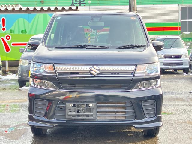 ワゴンＲ ハイブリッドＦＺ　衝突被害軽減ブレーキ　スマートキー　プッシュスタート　ＬＥＤヘッドライト　電動格納ミラー　オートライト　オートハイビーム　シートヒーター　マイルドハイブリッド　純正ナビゲーション　フルタイム４ＷＤ（3枚目）