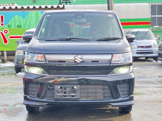 ワゴンＲ ハイブリッドＦＺ　衝突被害軽減ブレーキ　スマートキー　プッシュスタート　ＬＥＤヘッドライト　電動格納ミラー　オートライト　オートハイビーム　シートヒーター　マイルドハイブリッド　純正ナビゲーション　フルタイム４ＷＤ（4枚目）